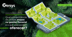 Qual a importância de utilizar mapas na gestão florestal e o que eles podem oferecer?